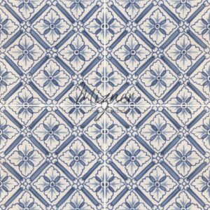 Hand Painted Tile 4-Tile Pattern - Style HP-544 from Mizner Tile Studio